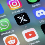 New social media apps formerly twitter  x and threads on smart phone screen